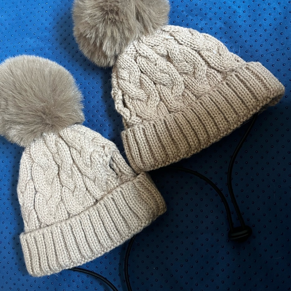 Cozy Knit Pom-Pom Beanie for dogs